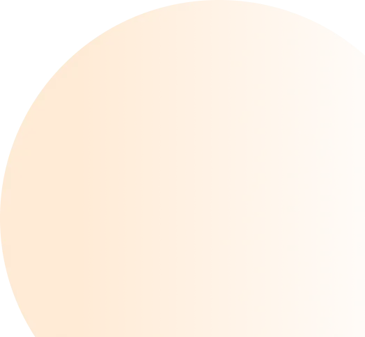 sombreado de cor laranja em formato circular